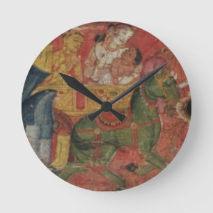 Reloj Redondo Mediano 'Vessnatara Jataka', from a manuscript cover, Pala