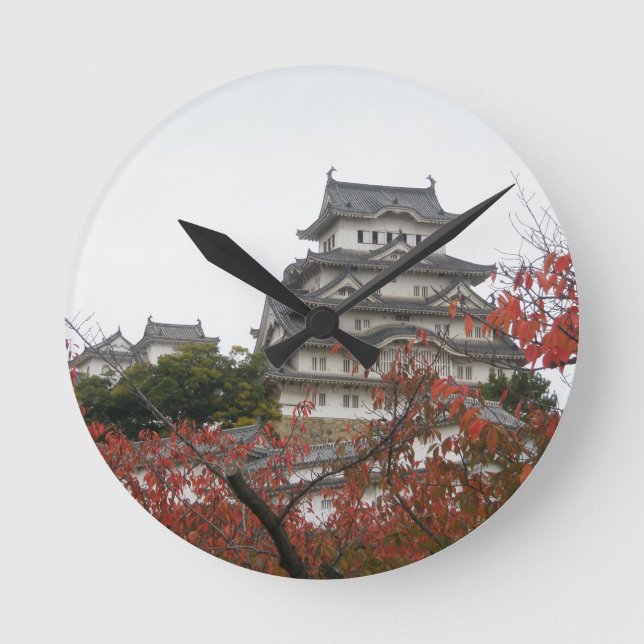 Reloj Redondo Mediano Viajar Castillo Himeji (Anverso)