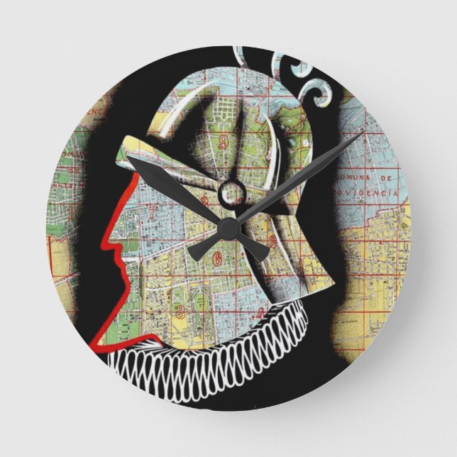 Reloj Redondo Mediano Viaje en Santiago de Chile (Anverso)