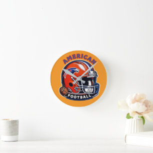 Reloj Redondo Mediano Vibes All-American Game Day - Estilo Casco Vintage