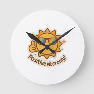 Reloj Redondo Mediano Vibes positivas