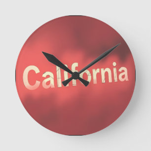 Reloj Redondo Mediano Vibraciones de Sueño Californiano