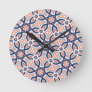 Reloj Redondo Mediano Vibrant Mosaic Modern BR