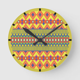 Reloj Redondo Mediano Vibrante indio