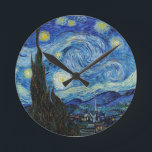 Reloj Redondo Mediano Vicent Van Gogh Starry Night Vintage Bella Artes<br><div class="desc">Reloj redondo Bella Artes Vintage nocturno Vincent Van Gogh Starry</div>