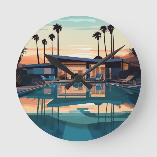 RELOJ REDONDO MEDIANO VIDA DESIERTA #5 (Anverso)