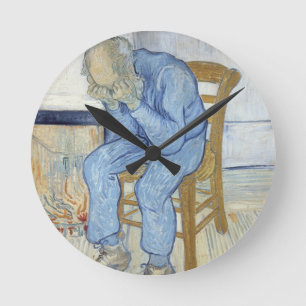 Reloj Redondo Mediano Viejo hombre de Vincent van Gogh el en dolor
