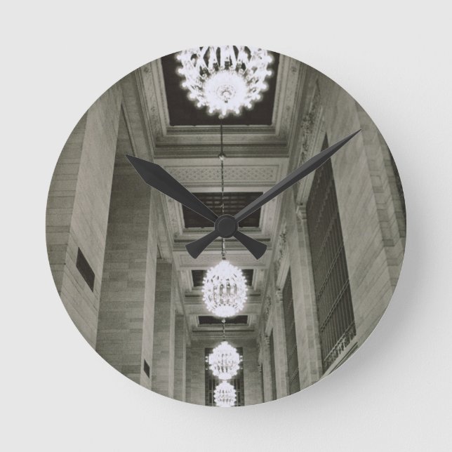 Reloj Redondo Mediano View of the lamps (b/w photo) (Anverso)