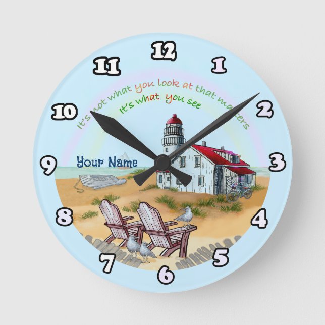 Reloj Redondo Mediano Viewpoint  Lighthouse clock  (Anverso)
