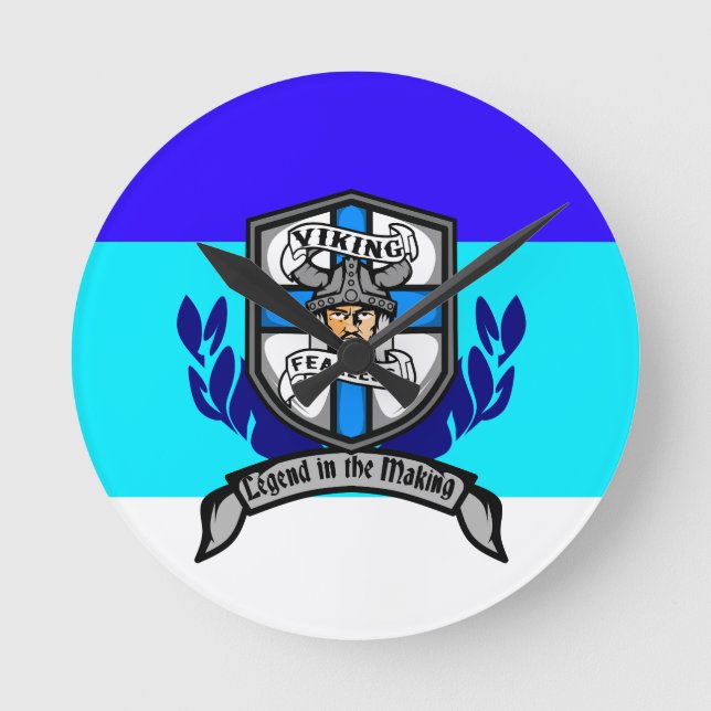 Reloj Redondo Mediano Viking Fearless - Wall Clock (Anverso)