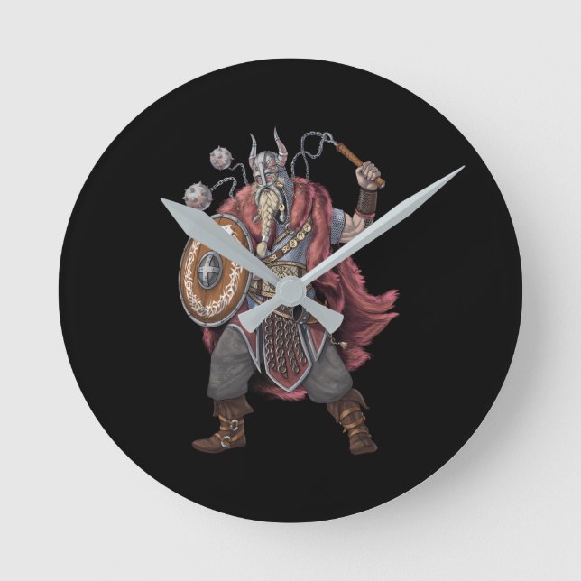 Reloj Redondo Mediano Viking Warrior (Anverso)