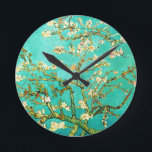 Reloj Redondo Mediano Vincent van Gogh Blossoming Almond Tree<br><div class="desc">Árbol de almendros floreciente de Vincent van Gogh 1853-1890. Óleo sobre lienzo,  1890. Ubicación actual Museo Van Gogh Amsterdam.</div>