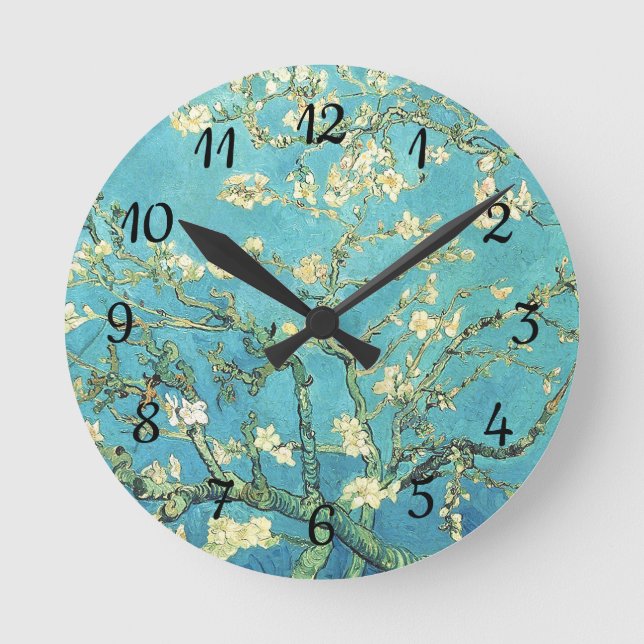 Reloj Redondo Mediano Vincent van Gogh Blossomong Almond Tree (Anverso)