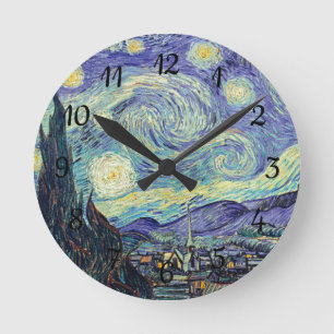 Reloj Redondo Mediano Vincent Van Gogh/ La Noche Starry