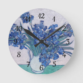 Reloj Redondo Mediano Vincent Van Gogh. Lirios  
