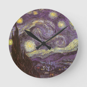 Reloj Redondo Mediano Vincent van Gogh - Noche estrellada