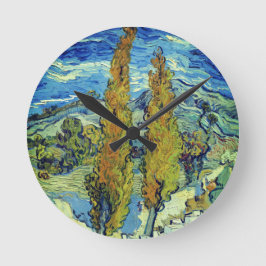 Reloj Redondo Mediano Vincent Van Gogh Two Poplars en Saint-Rémy