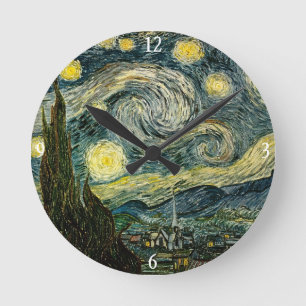 Reloj Redondo Mediano Vincent van Gogh's The Starry Night (1889)