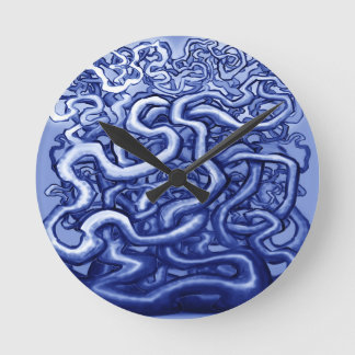 Reloj Redondo Mediano Vines Blue