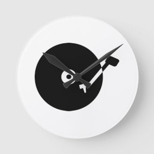 Reloj Redondo Mediano Vinilo de la placa giratoria