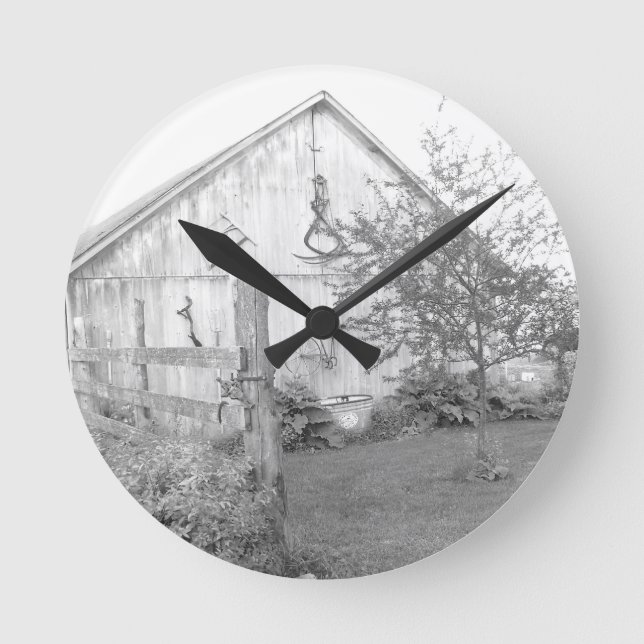 Reloj Redondo Mediano Vintage Barn (Anverso)