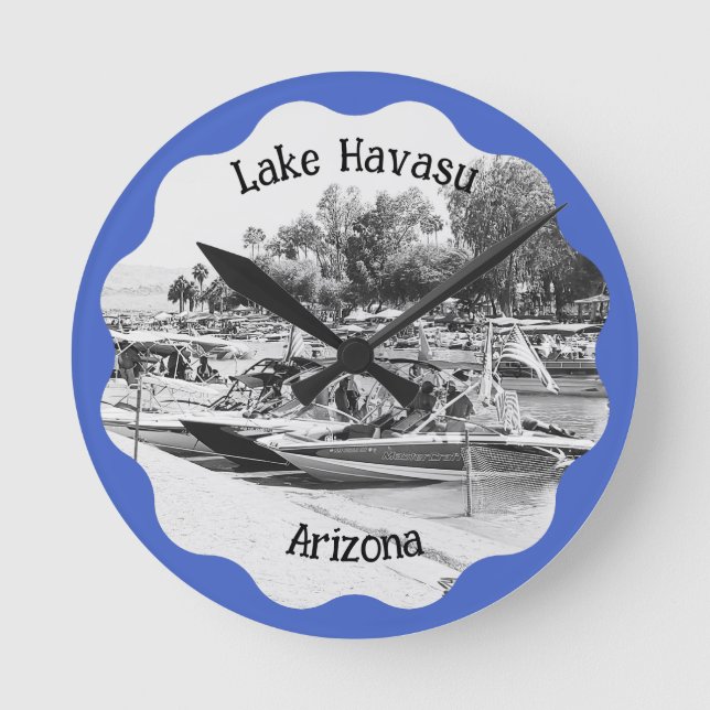 Reloj Redondo Mediano Vintage Lake Havasu (Anverso)