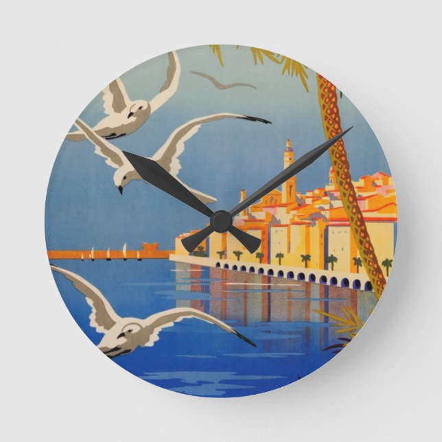 Reloj Redondo Mediano Vintage Menton CoTe D'azur (Anverso)