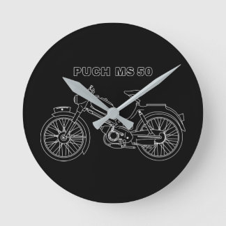 Reloj Redondo Mediano Vintage Moped PUCH MS 50