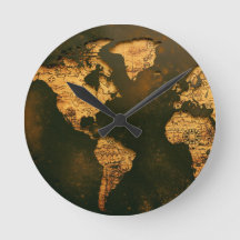 Vintage World Map Antique Cartography Art