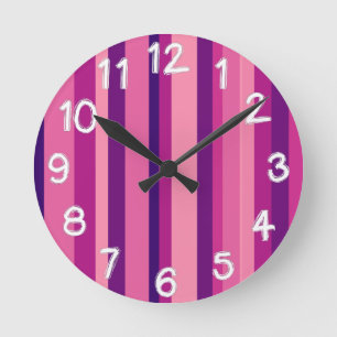 Reloj Redondo Mediano Violet Garden 
