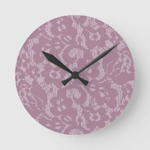 Reloj Redondo Mediano Violet lace