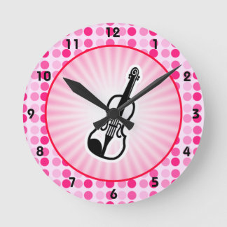 Reloj Redondo Mediano Violín lindo