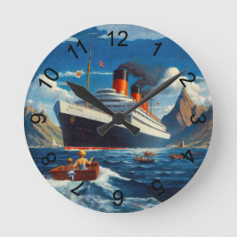 Reloj Redondo Mediano Visitar tierras lejanas