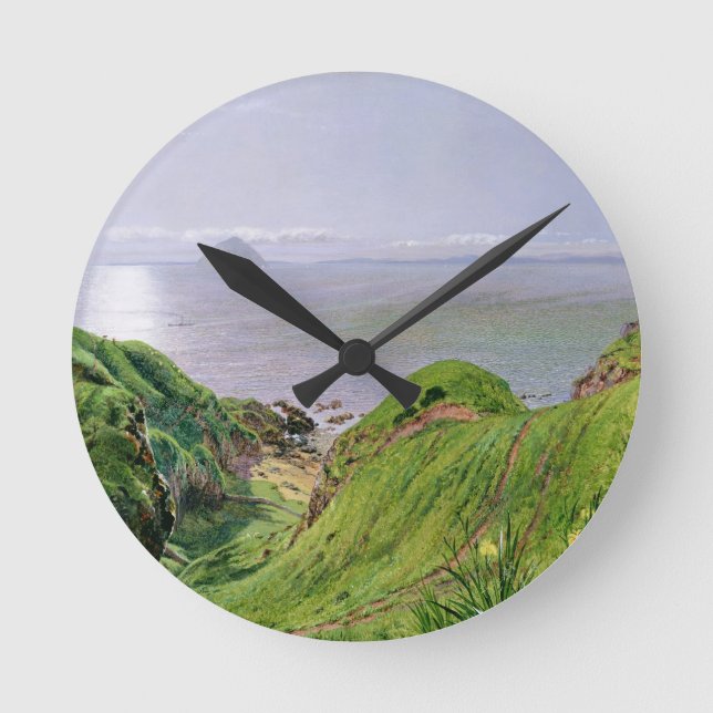 Reloj Redondo Mediano Vista de Ailsa Craig y la Isla de Arran, 1860 (Anverso)