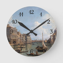 Reloj Redondo Mediano Vista de Canaletto al Gran Canal