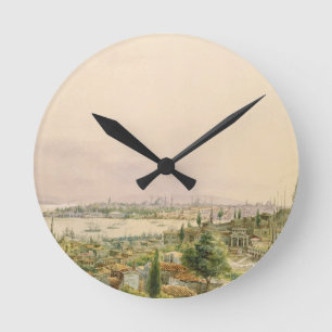 Reloj Redondo Mediano Vista de Constantinopla de Pera