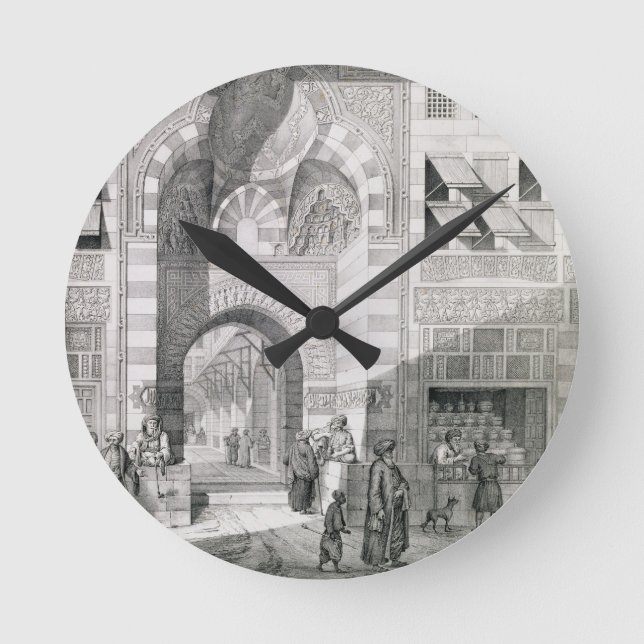 Reloj Redondo Mediano Vista de la puerta de Okal Kaid-Bey, desde 'Monume (Anverso)