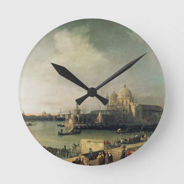 Reloj Redondo Mediano Vista de Venecia (Anverso)