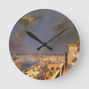 Reloj Redondo Mediano Vista de Viena, 1819 (aceite en lona)