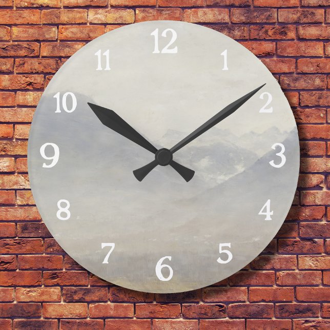 Reloj Redondo Mediano Vista del Valle Ulten - Pintura eterna (Subido por el creador)