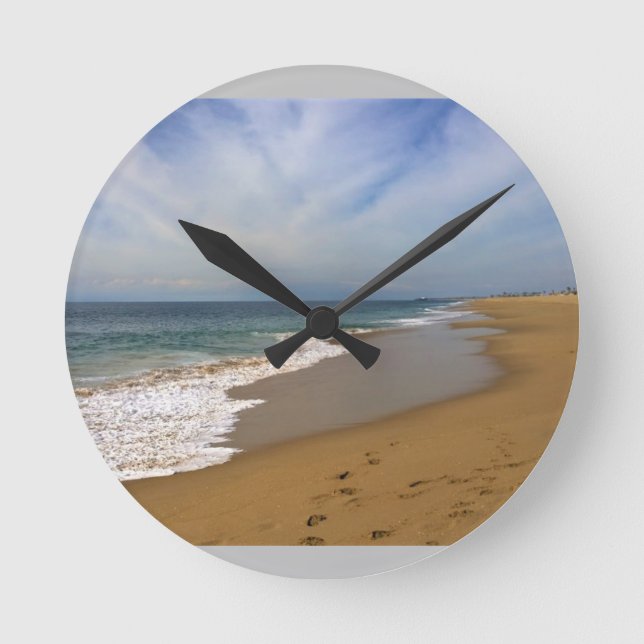 Reloj Redondo Mediano Vista desde Wedge, Newport Beach, California (Anverso)