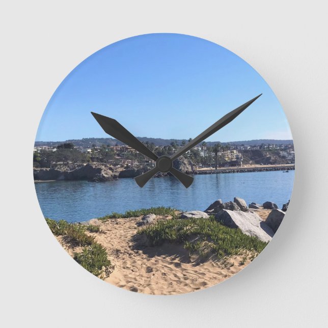 Reloj Redondo Mediano Vista desde Wedge, Newport Beach, California (Anverso)