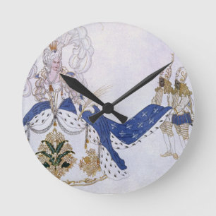 Reloj Redondo Mediano Vista el diseño para la reina y sus páginas, de