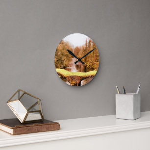 RELOJ REDONDO MEDIANO VISTAS DE PAÍS DE GALES