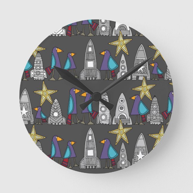 Reloj Redondo Mediano volemos lejos (Anverso)