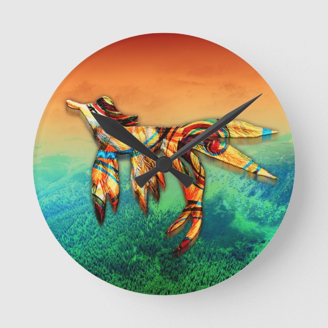 Reloj Redondo Mediano Vuelo (Anverso)