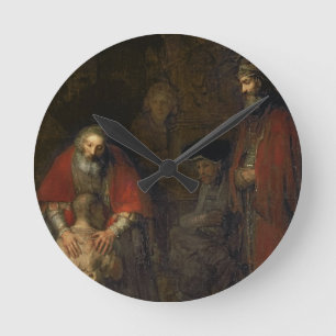 Reloj Redondo Mediano Vuelta del hijo despilfarrador, c.1668-69