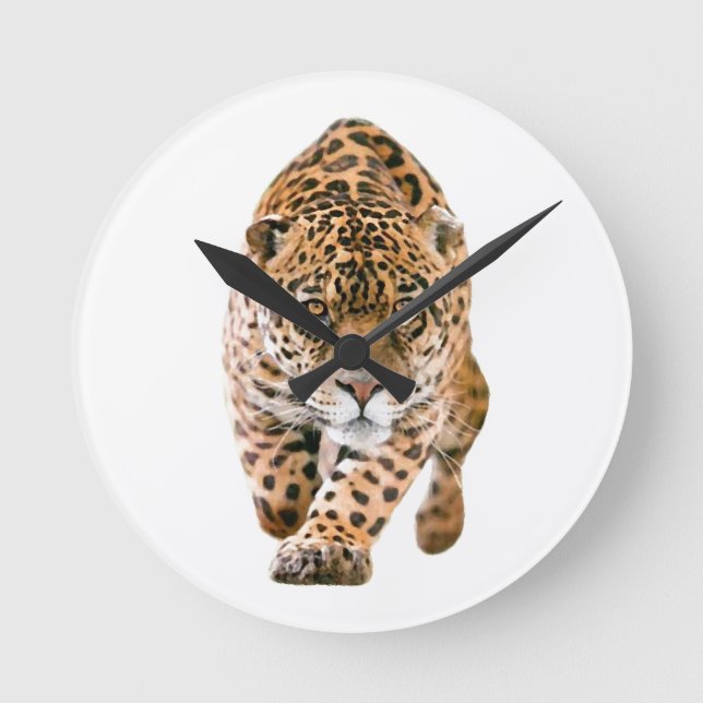 Reloj Redondo Mediano Walking Jaguar Eyes (Anverso)