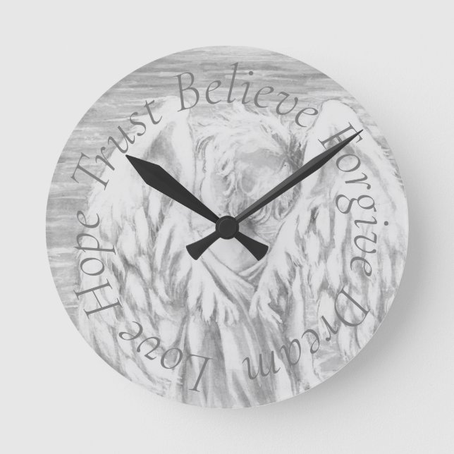 Reloj Redondo Mediano wall clock angel (Anverso)