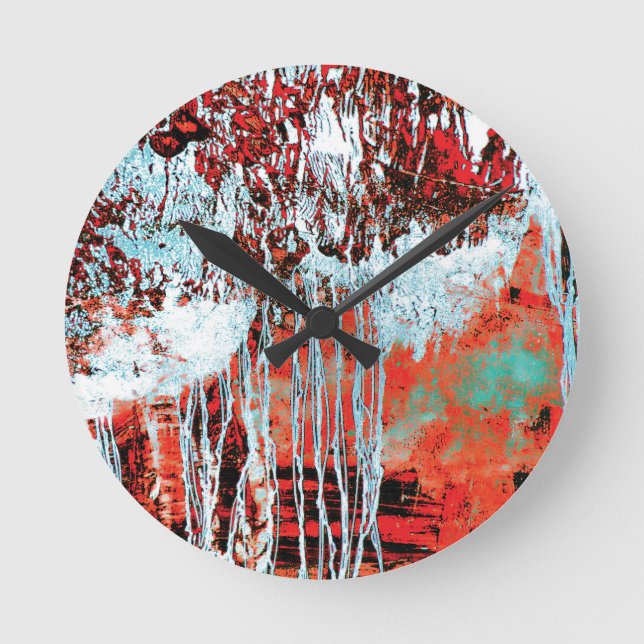 Reloj Redondo Mediano Wall Clock – Corrosion Pulse (Anverso)